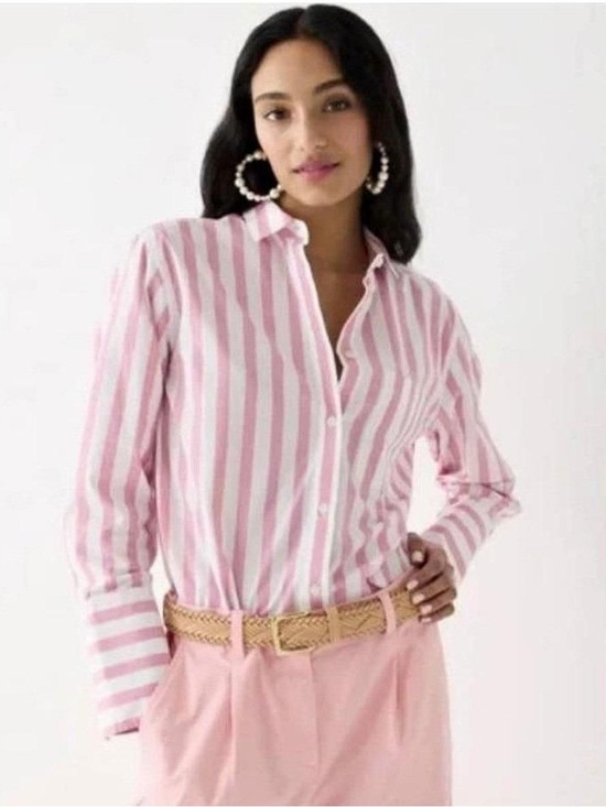 J. Crew Tops - J.CREW Garçon Shirt In Bold Stripe Cotton Poplin